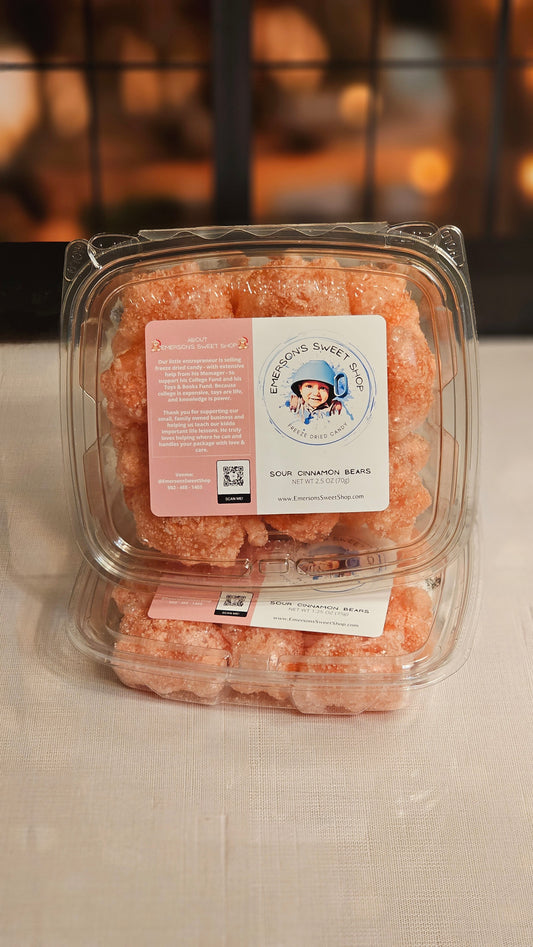 Cinnamon Sour Bears (Freeze Dried)