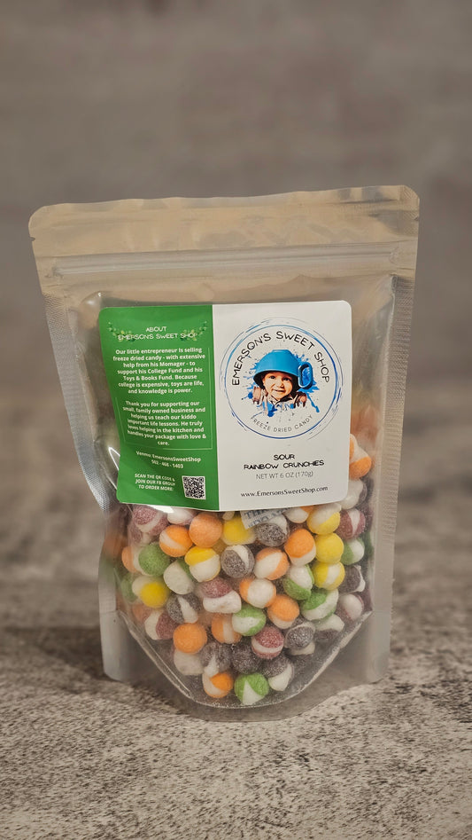 Sour Rainbow Crunchies (Freeze Dried)